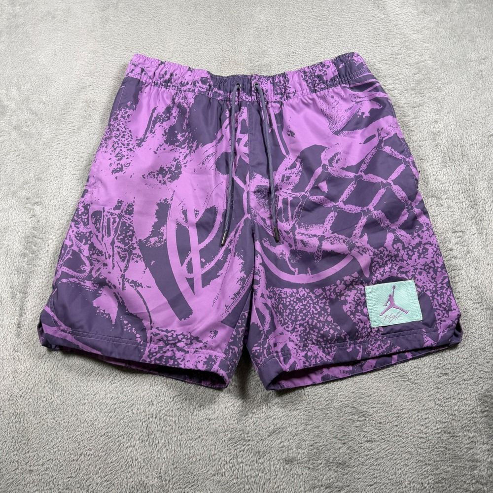 Jordan Jumpman Flight Poolside Shorts Mens Purple Small Swim Trunk Summer CZ4749